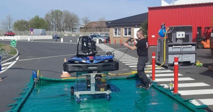 Nettoyage kart aire de lavage mobile recyclage effluents